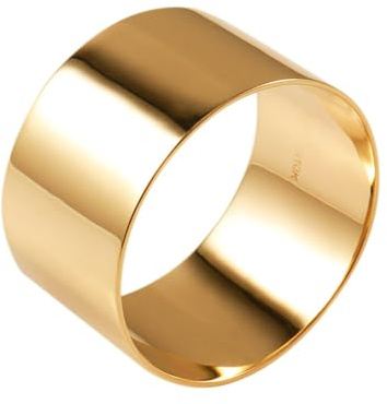 Lirzxin Hochzeit Ring 585 Gold Herren 14K, Eheringe Trauringe Partnerringe Freundschaftsringe Poliert Breit 12MM Verlobung Ringe Männer Gelbgold Größe 66 (21.0)
