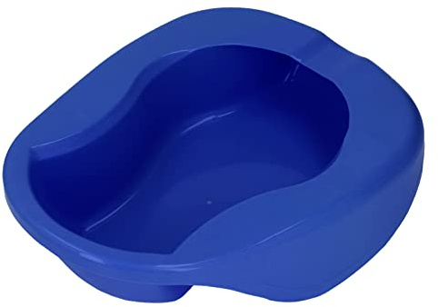 Taidda Padella da Allattamento Resistente con Design con Intaglio Facile da Impugnare per Operatori Sanitari, Padella Grande per Pazienti Anziani, Ospedali Cover di Cura, Plastica Addensata