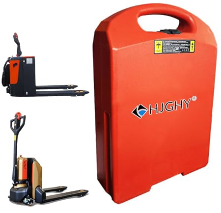 HJGHY 24v 20ah, 24V 20AH 30AH 40AH LiFePO4-Akku für Elektrogabelstapler, 48V 15AH 20AH Akku für Hubwagen (passend für CBD15J/CBD18 Motor)