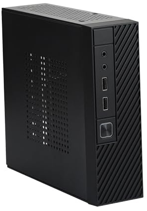 dijiusidy M06 Mini Chassis Computer Industrial Control Chassis With Sturdy Build And Smart Heat Dissipation For Hardware Safety Computer Case Box Desktop PC Enclosure Black