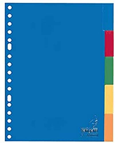 Register Kangaro A5 Fenster PP 120 micron 17r. 5tlg sortiert Tabs
