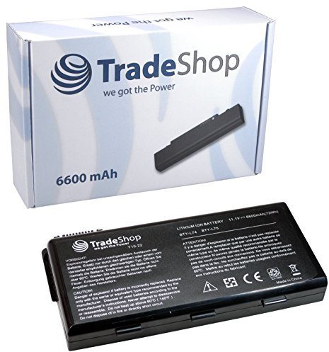 Hochleistungs Akku ersetzt MSI BTY-L74 BTY-L75 MS-1682 91NMS17LD4SU1 91NMS17LF6SU1 957-173XXP-101 957-173XXP-102/10,8V/11,1V 6600mAh