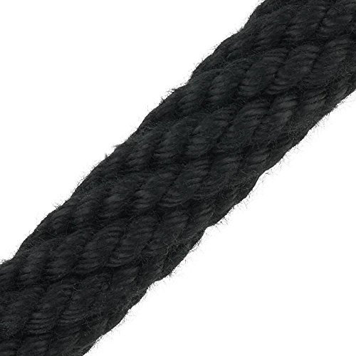 Mano scappate corda in acrilico con 30 mm nero a mano scappate corda scala scale corda Absperseil globalaffairs corda alla ringhiera