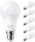 PURSNIC B22 LED Bulbs, 15W B22 Bayonet Light Bulbs Equivalent to 150W Incandescent Bulb, Daylight White 6000K A60 GLS Frosted BC Bulbs, Super Bright 1500LM, 6 Pack