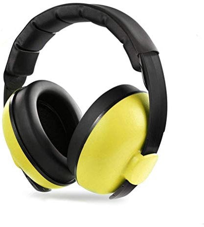 Baby Ear Protection Noise Cancelling Headphones, Comfortable and Adjustable Noise Reduction Earmuffs, Infants Hearing Safe Protect Headphone, for Concerts Fireworks, 0 - 5 Years Baby and Kids (yellow)