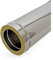 Tubo doppia parete in acciaio inox per canne fumarie L 1000 mm (DN 80-130)