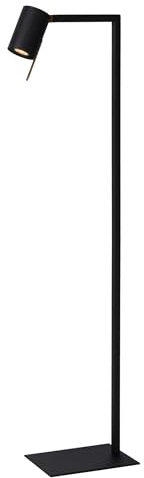 LUCIDE LESLEY - Stehlampe Mit Leselampe - 1xGU10 - Schwarz