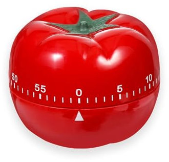 Temporizador Pomodoro de tomate, lindo temporizador mecánico de cuenta atrás de 60 minutos, temporizador de cuerda para cocina, cocina, horneado, aprendizaje, 6,3 x 4,5 cm
