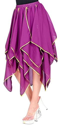 W WIDMANN MILANO Party Fashion - Chiffon Rock, Kostümzubehör, Accessoire, Bauchtänzerin, Wahrsagerin, Karneval