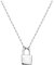 Sofia Milani - Damen Halskette 925 Silber - Schloss Anhänger - 50373