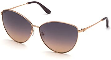 GUESS Damen GU7746 Sonnenbrille, shiny rose gold, 66
