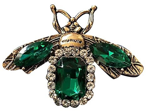 Wudaizhi Vintage Kristallbiene Brosche Insektkragen Pin Bienen Broschen Für Frauen Kleidung Schal Clip Rhinestone Brosche Schmuck Geschenk
