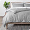 Bare Home Set copripiumino per letto singolo, 1800, ultra morbido, leggero, con copripiumino e 1 federa, per letto singolo, antracite