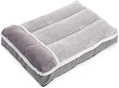 WINDRACING Hundebett für kleine Hunde, Hundematratze mit Kissen für Hundehütte, Sofa, Hundebett, superweiches Haustierbett für mittelgroße und kleine Hunderassen, Haustierbett, Welpenbett, Betten und