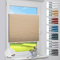 Deswell Plissee Verdunklung Klemmfix Wabenplissee B90 x H130 cm Beige Thermoplissee ohne Bohren Faltrollo für Fenster & Tür, 100% Blickdicht, Sonnen-, Sicht- & Schallschutz Wärmeisolierung