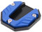 Motorcycle Side Stand Plate Pad, Kickstand Extender Foot Side Stand Anodic Oxidation Coloring Wear Resistant Universal for Outdoor (Blue)