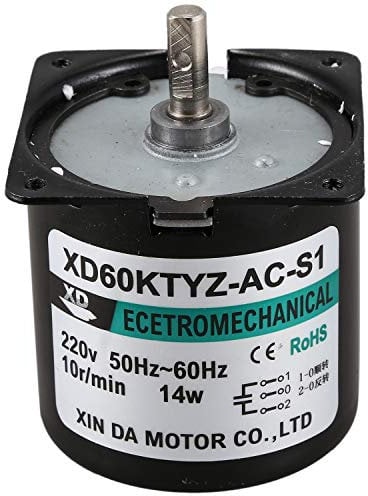 Doumneou 60Ktyz Strom Motor 220V 10Rpm Permanent Magnetisch Elektrischer Synchron Motor 14W Permanent Magnetisch Motor