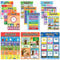 LIKARTO® 12 pädagogische Montessori Lernposter A3 - Extra dickes Papier und beidseitig laminiert - Grundlagen 1 - Buchstaben lernen, Lernhilfe für Kinder