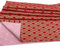 Jukway 1 LfM Baumwollstoff Meterware, 145cm breit, 100% Baumwolle Stoffe zum Nähen Bronzierendes Goldenes Blumen, Stoff Meterware Baumwolle Muster Quilten DIY Dekoration (Rot- Fischschuppenmuster)