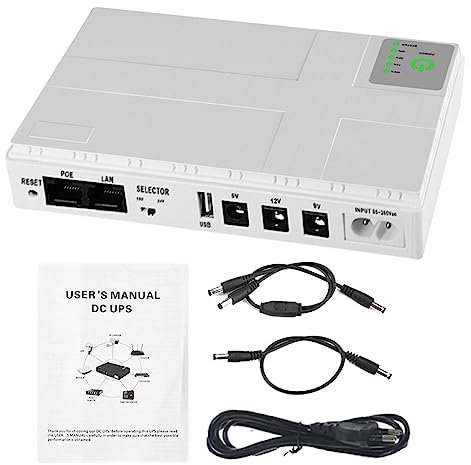Modem Power secours pour caméra surveillance | Modem Power routeur ininterrompue – Kit piles pour système surveillance sécurité ininterrompu pour caméra Rianpesn