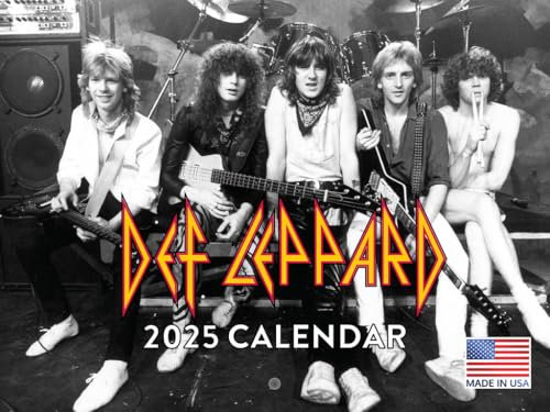 Def Leppard Wandkalender 2024 Monatskalender Music Band Merch