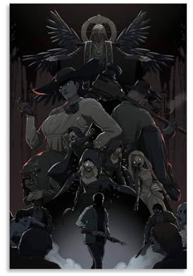Anime Resident Evil Village Poster Resident Evil 8 Poster Dekorative Malerei Leinwand Wandkunst Wohnzimmer Poster Schlafzimmer Malerei,Wandkunst Bilddruck Moderne Familienzimmer Dekor 08x12inch(20x30c