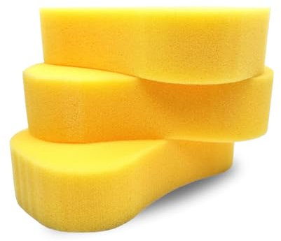 Car wash sponges 3pk I Car Sponges For Washing Jumbo | Car Cleaning Kit Car Cleaning Products | Car Wash Car Window Cleaner | Car Wash Accessories | Car Interior Care | Jumbo Cleaning Sponges