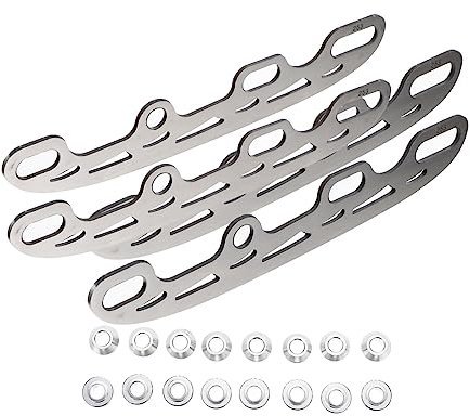 1 Satz Schlittschuhe Outdoor-Rollschuhe Rollhockey-Ersatzklingen Eishockey Skating-Ersatzkufen Eislaufschuhe Teil Muster Rollschuhlaufen Suite Komponente Zubehör Aluminiumlegierung