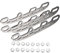 1 Satz Schlittschuhe Outdoor-Rollschuhe Rollhockey-Ersatzklingen Eishockey Skating-Ersatzkufen Eislaufschuhe Teil Muster Rollschuhlaufen Suite Komponente Zubehör Aluminiumlegierung