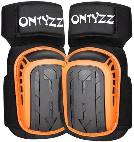ONTYZZ Knieschoner Professioneller Knieschutz Kniepolster für Arbeitshosen, Gartenarbeit, Bauen, Fliesenleger, Boden Knieschützer Engineering Knieschutz Arbeitsknieschoner, 1 Paar