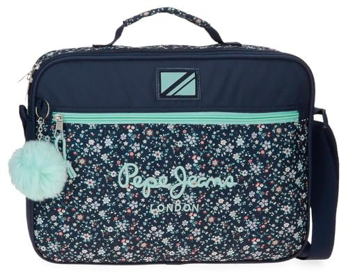 Pepe Jeans Alenka Cartera Escolar Azul 38x28x6 cms Poliéster by Joumma Bags by Joumma Bags