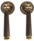FTVOGUE Couleur élégante en Bronze Antique D'or de Serrure de Poignée de Porte, Compatible avec de