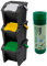 Tontarelli - Set de 3 poubelles empilables MODA de 30 l + rouleau de 20 sacs poubelle à fermeture automatique 30 l