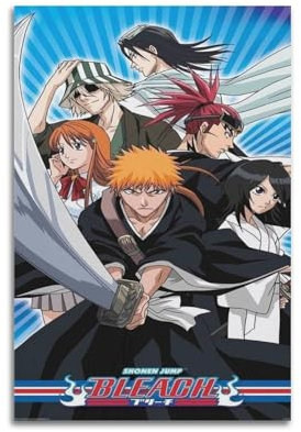 GIOEPWSWUI Anime-Poster Bleach Realm, Boundary-Poster, dekoratives Gemälde, Leinwand, Wandposter und Kunstdruck, moderne Familienschlafzimmer-Dekoration, Poster, 20 x 30 cm