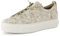 Paul Green Damen, Frauen Low-Top Sneaker,Strassenschuhe,Sportschuhe,Freizeitschuhe,Turnschuhe,Laufschuhe,Florales Muster/Weiß (JA),37.5 EU / 4.5 UK