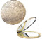 EYIWEITING Ovaler Mini-Metall-Klappspiegel, praktisch, kompakt, schön, robust und langlebig, 1X/2X Lupe. (Oval Muster Bronze)