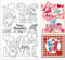 GLOBLELAND Transparente Stempel Mit Gnomenmotiv Zum Valentinstag Transparenter Silikonstempel Mit Gnomenliebe Transparente Stempel Mit Zwergenliebe Für Selbstgemachtes Scrapbooking 6.3x4.33 Zoll