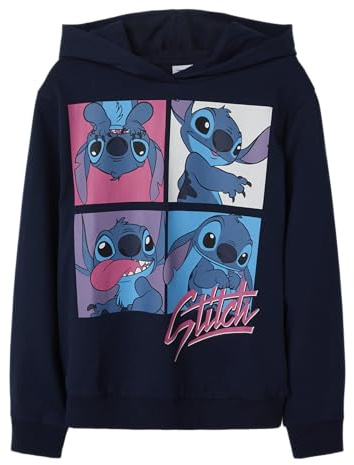 Name IT Mädchen Nkfinga Stitch Nreg SWEA Wh Bru Noos Wdi Nkfinga Stitch Nreg SWEA Wh Bru Noos Wdi (1er Pack)
