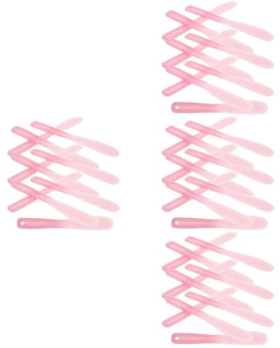 IWOWHERO 40 Stück Werkzeugstift Kosmetikspatel Mixer Kosmetikmischspatel Kosmetikmischer Werkzeug Kosmetikspatel Werkzeug Make Up Kosmetik Ergonomischer Spatel Rosa Wiederverwendbar