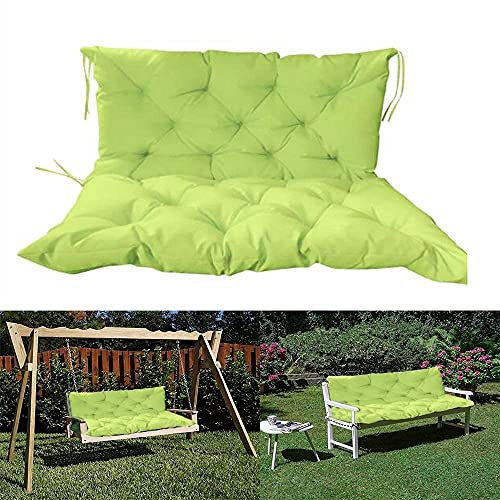 Wasserdichtes Outdoor Bankkissen mit Rückenlehne Polster für Gartenschaukel 2 3 Sitzer Sitz & Rückenkissen Set Hängematte Kissen Bezug für Holzstuhl Palette
