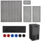 Dust Cover for Xbox Series X Game Console, Dust Protector Vent Cover Dustproof Case with 6 Joystick Caps 4 PVC Dust Filters and 8 Silicone Dust Plugs for USB/HDMI Port, Enhanced Console Longevity