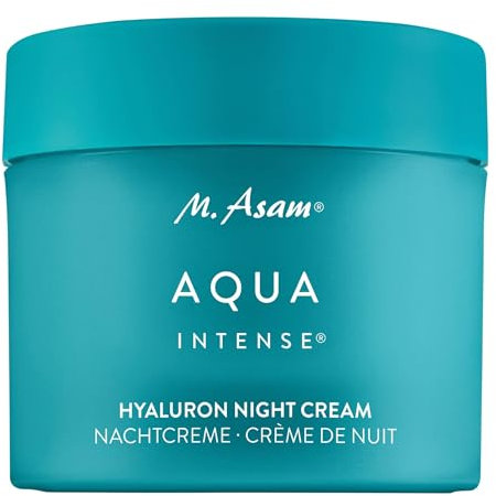 M. Asam AQUA INTENSE Nachtcreme (100ml) – Hyaluron Gesichtscreme für intensive Feuchtigkeit, Parfümfrei & Regenerierend, Skincare mit Silicium & Pflanzenölen für Geschmeidige Haut