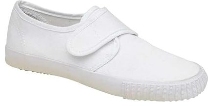 Boys Girls School Pumps PE Gym Black/White Plimsolls Trainers Adult Lace Dance Ballet Plain Plimsoles - Non Marking Sole