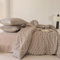 Nyescasa Housse de Couette 200x200 Motif à Carreaux Vichy Marron Moderne Parure de lit Adulte 2 Personnes en Microfibre Sets de Housses de Couettes avec Fermeture Éclair et 2 Taies d'oreiller 65x65 cm
