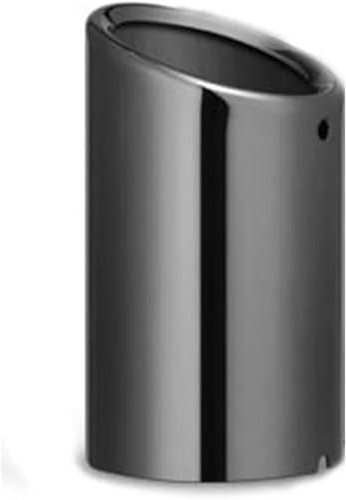 WzFacai6 Hochleistungs-Endrohr für Autoabgasanlagen Edelstahl Auspuff Endschalldämpfer für Audi A4 B8 A3 8V 8P A1 Q5 A5 Langlebig und Rostfrei,A/1pcs 76mm-Black