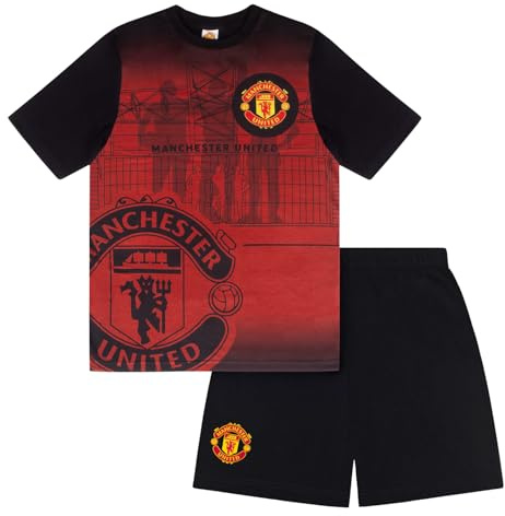 Manchester United Boys Pyjamas Short Kids OFFICIAL Football Gift