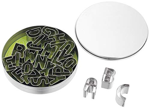 Set of 26 Small Alphabet Cutters Stainless Steel TC204