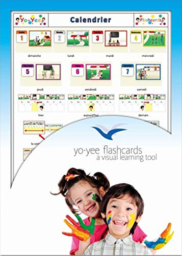 Yo-Yee Flashcards Bildkarten zur Sprachförderung in Französisch - Kalender - Fiches de vocabulaire - Calendrier