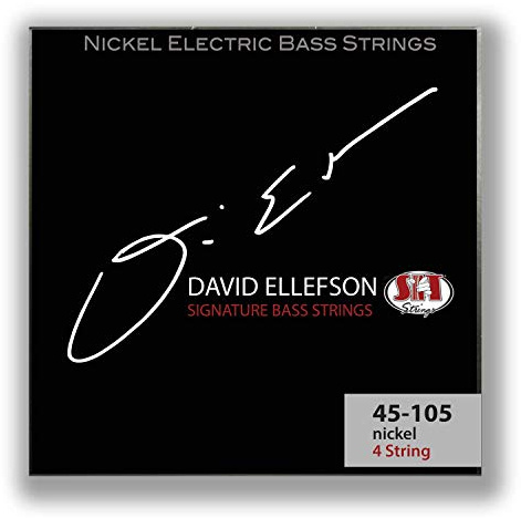 SIT Strings David Ellefson Signature Nickel Bass Guitar Strings (S.I.T.), 4-String Bass Custom 45-105, DE45105L