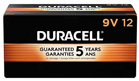 Duracell - Pilas alcalinas con tecnología Duralock Power Preserve (9 V, 12 unidades)